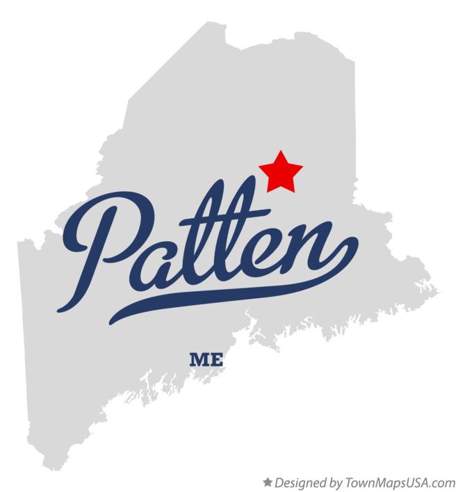 Map of Patten Maine ME