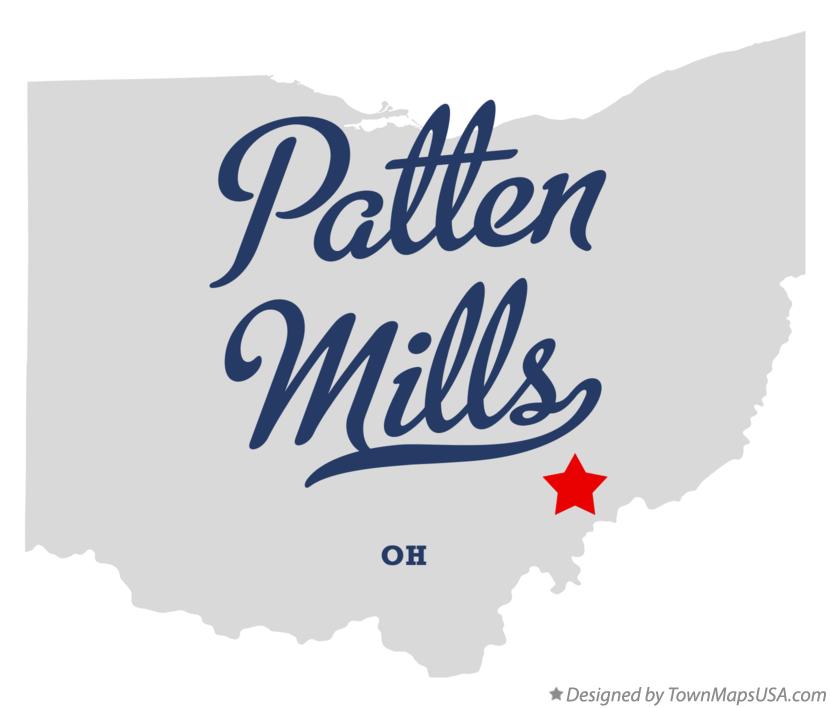 Map of Patten Mills Ohio OH