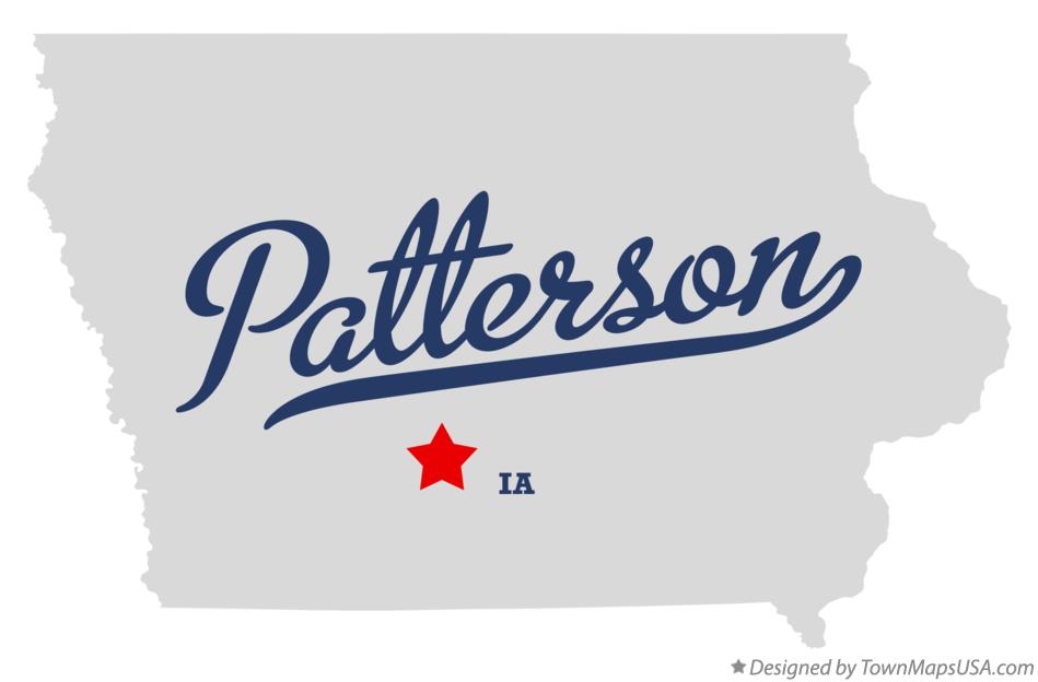 Map of Patterson Iowa IA