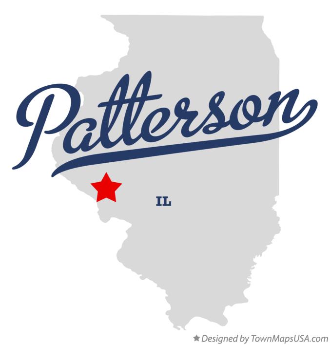 Map of Patterson Illinois IL