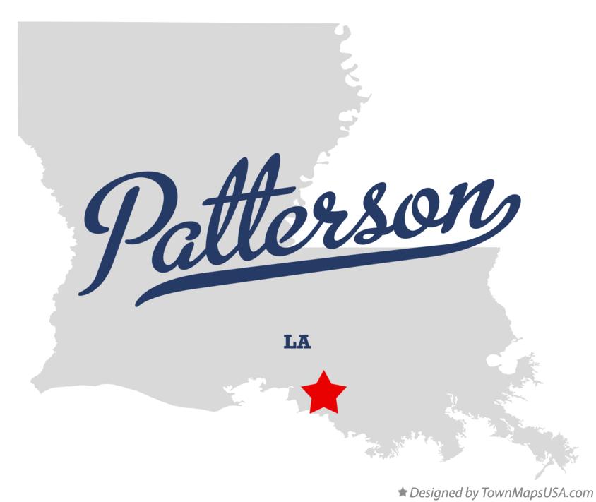 Map of Patterson Louisiana LA