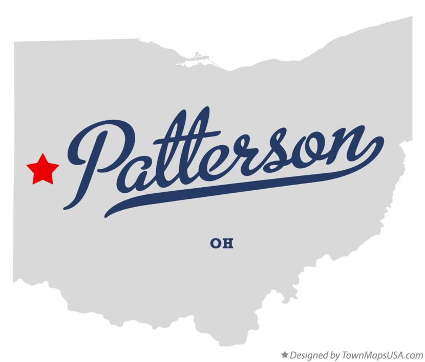 Map of Patterson Ohio OH