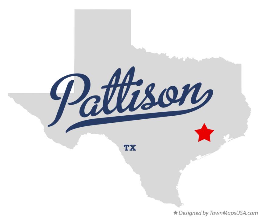 Map of Pattison Texas TX