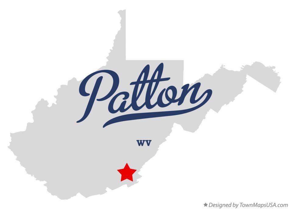 Map of Patton West Virginia WV