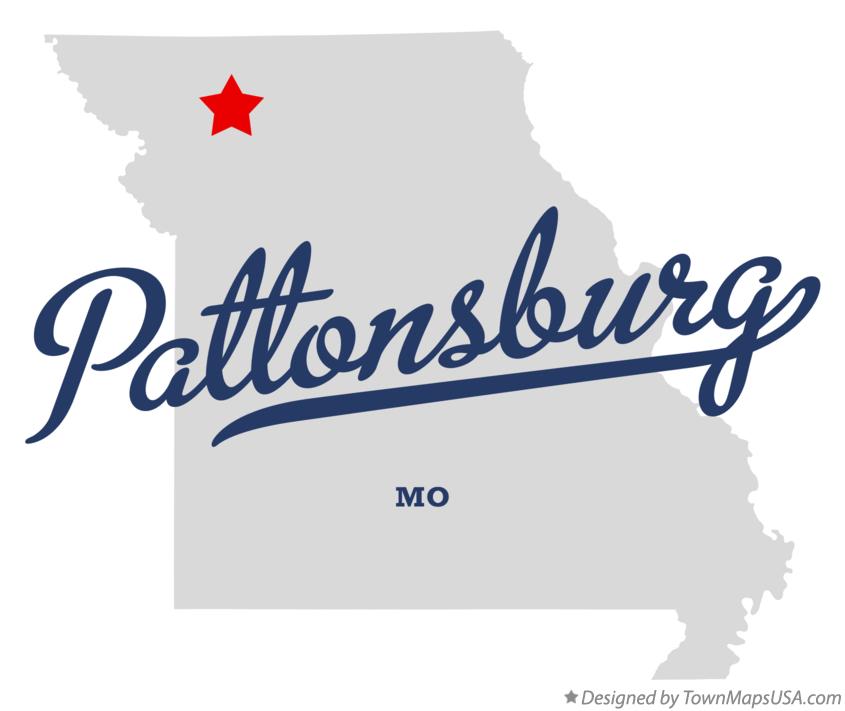 Map of Pattonsburg Missouri MO
