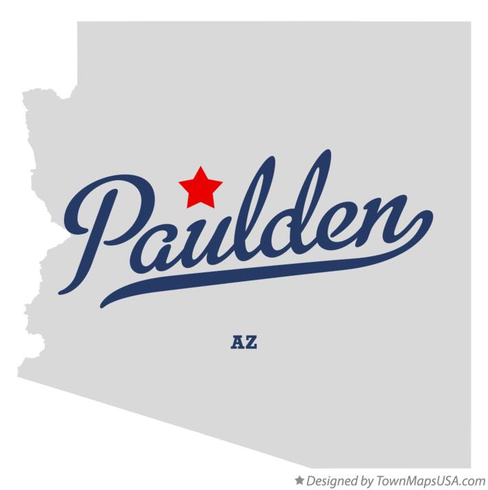 Map of Paulden Arizona AZ