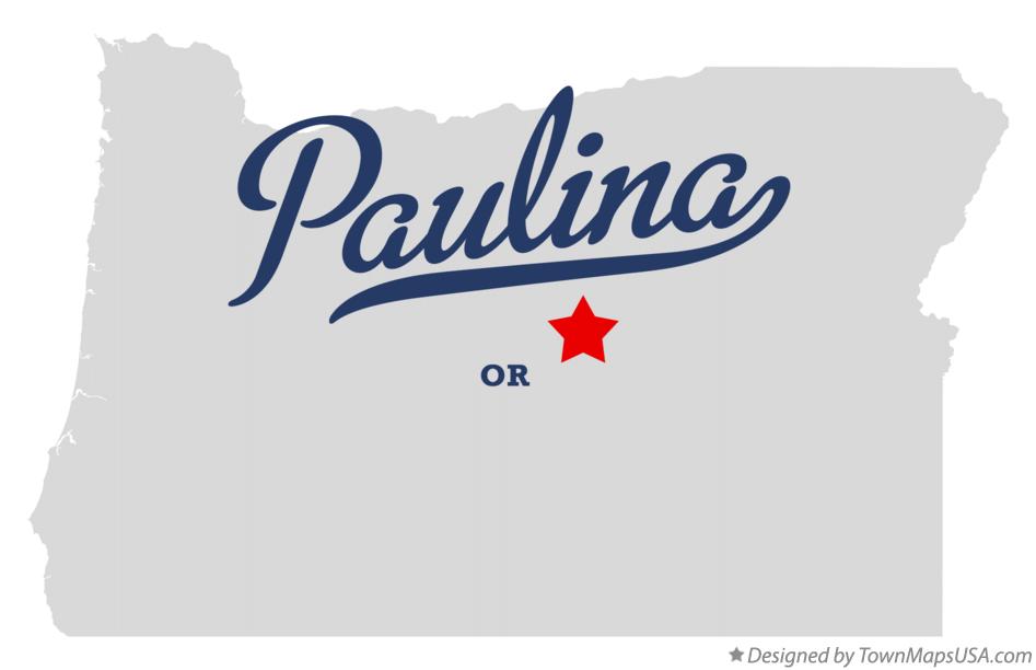 Map of Paulina Oregon OR