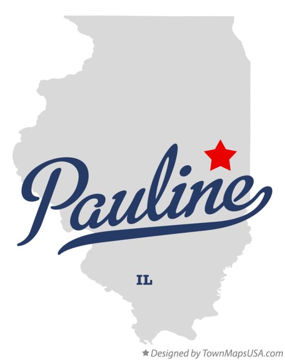 Map of Pauline Illinois IL