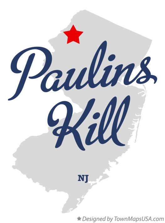 Map of Paulins Kill New Jersey NJ