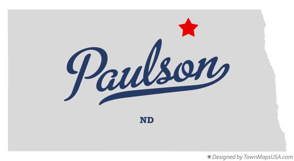 Map of Paulson North Dakota ND
