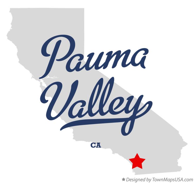 Map of Pauma Valley California CA