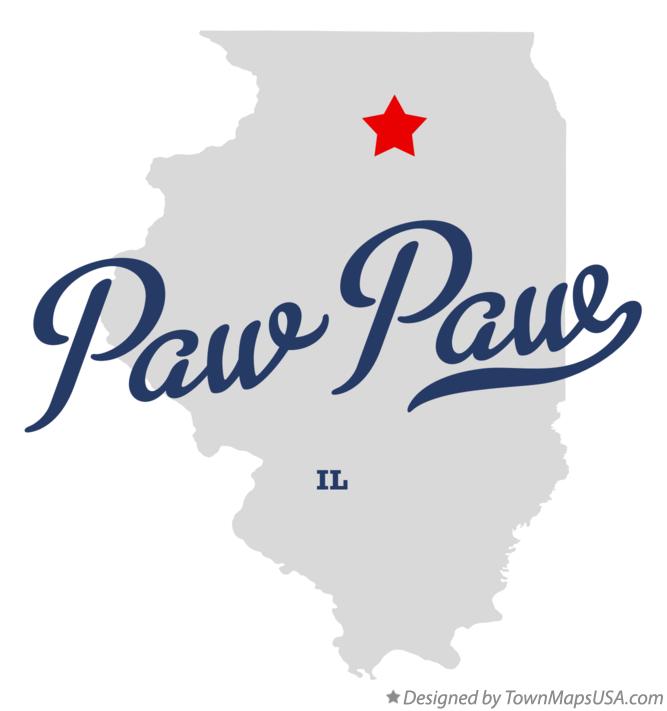 Map of Paw Paw Illinois IL