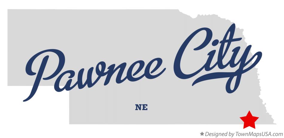 Map of Pawnee City Nebraska NE