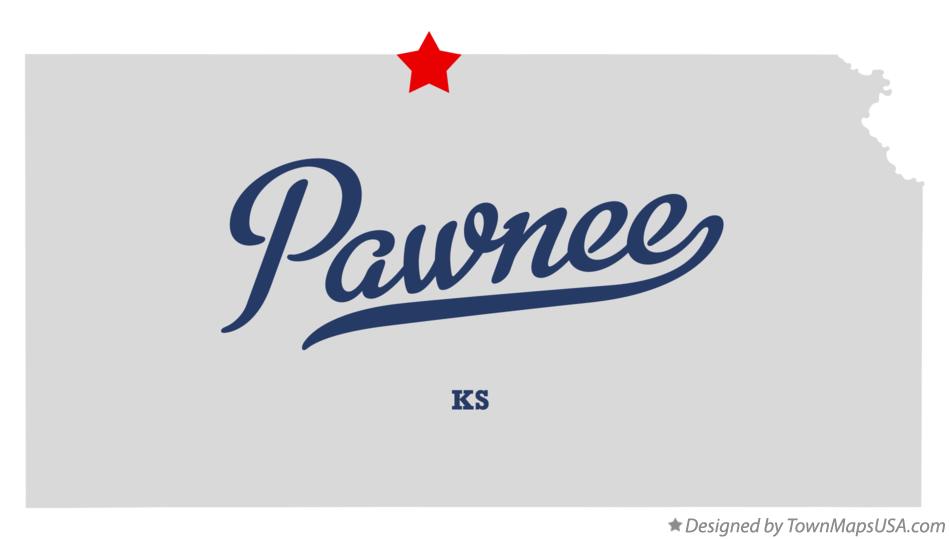 Map of Pawnee Kansas KS
