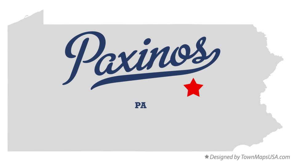 Map of Paxinos Pennsylvania PA