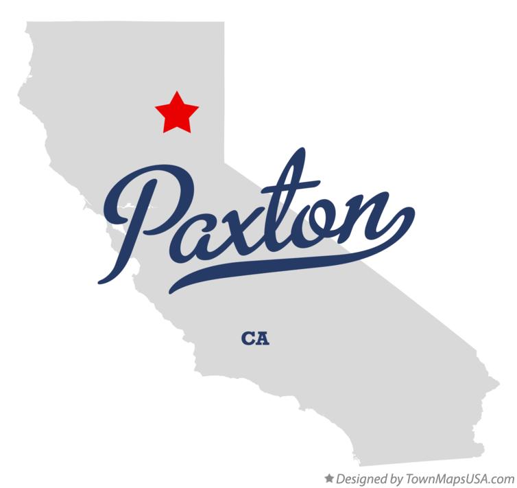 Map of Paxton California CA