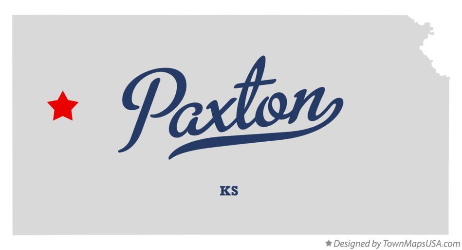 Map of Paxton Kansas KS