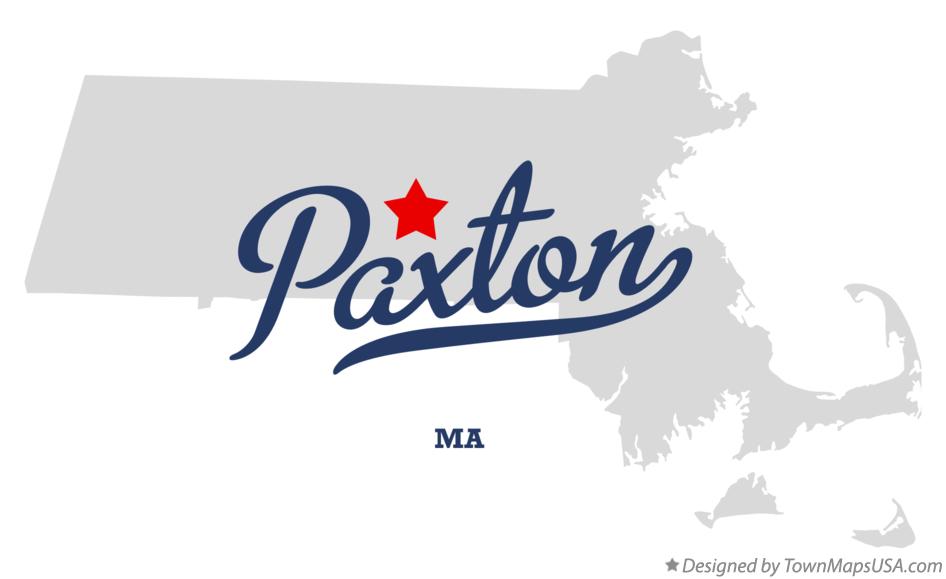 Map of Paxton Massachusetts MA