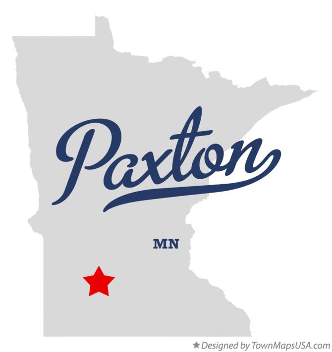 Map of Paxton Minnesota MN