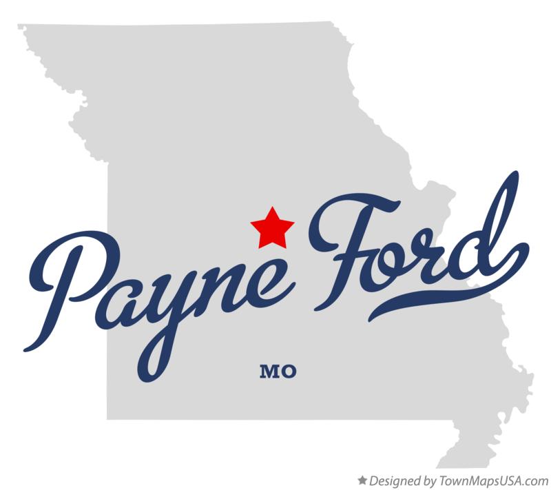 Map of Payne Ford Missouri MO