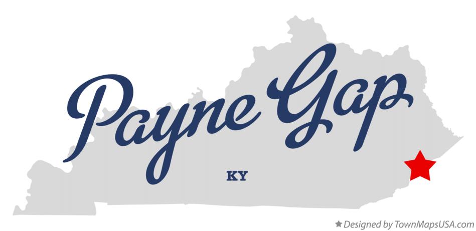 Map of Payne Gap Kentucky KY