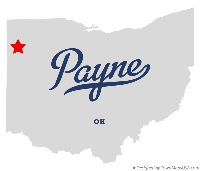 Map of Payne Ohio OH