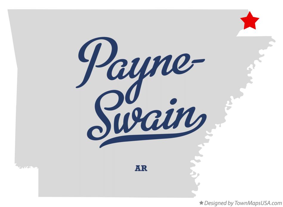 Map of Payne-Swain Arkansas AR