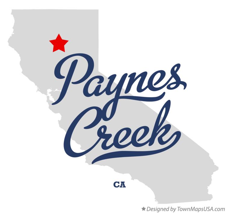 Map of Paynes Creek California CA