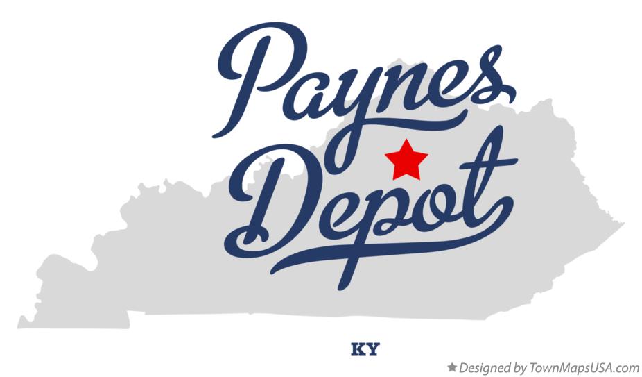 Map of Paynes Depot Kentucky KY