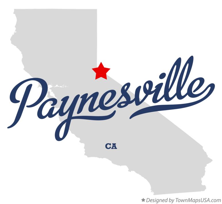 Map of Paynesville California CA