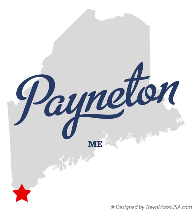Map of Payneton Maine ME