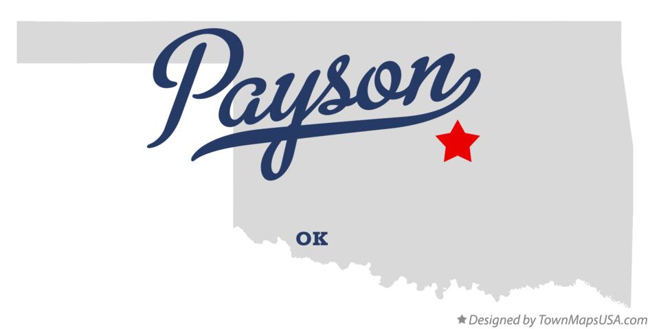 Map of Payson Oklahoma OK