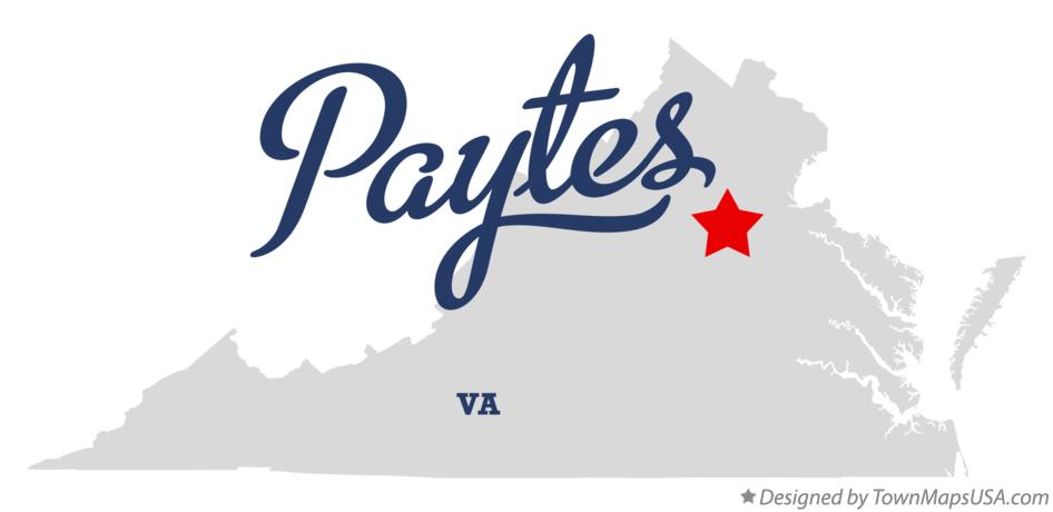 Map of Paytes Virginia VA