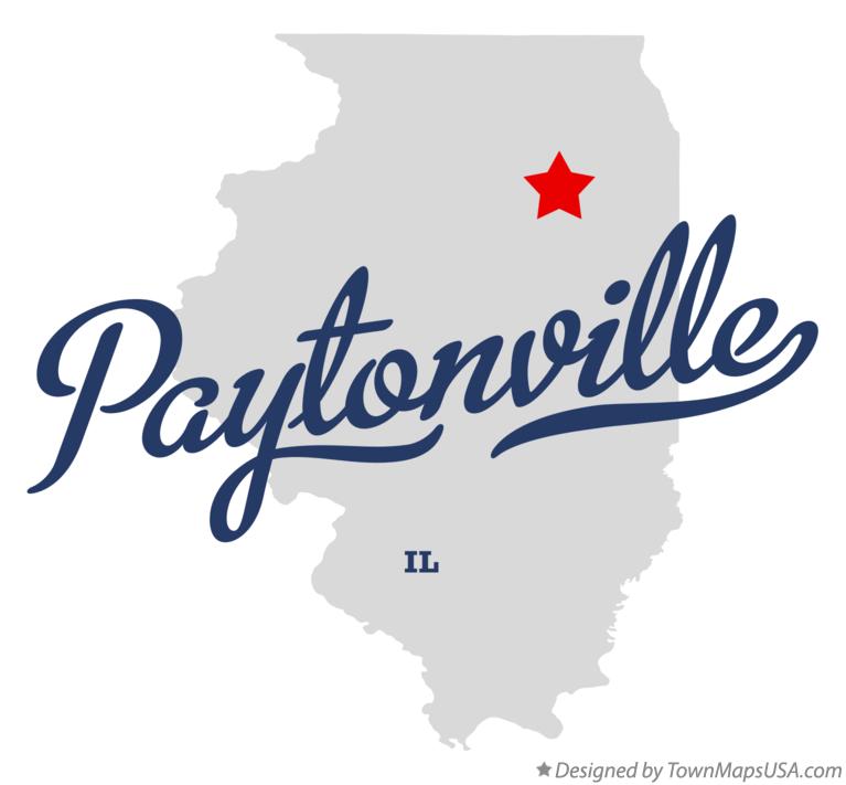 Map of Paytonville Illinois IL