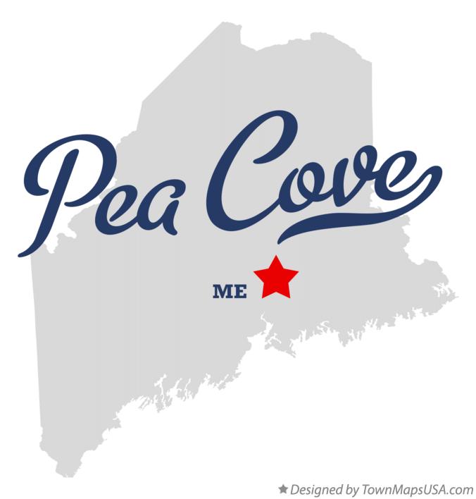 Map of Pea Cove Maine ME