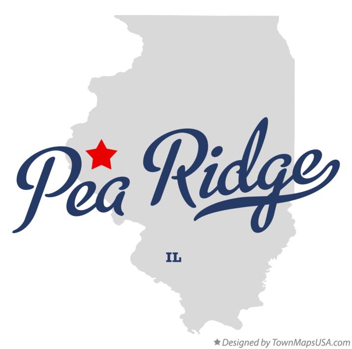 Map of Pea Ridge Illinois IL