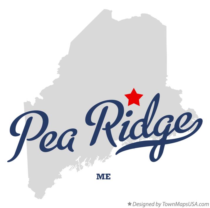 Map of Pea Ridge Maine ME