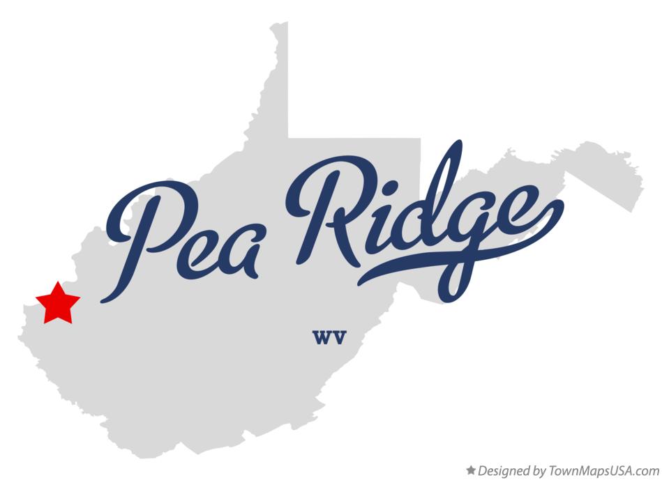 Map of Pea Ridge West Virginia WV