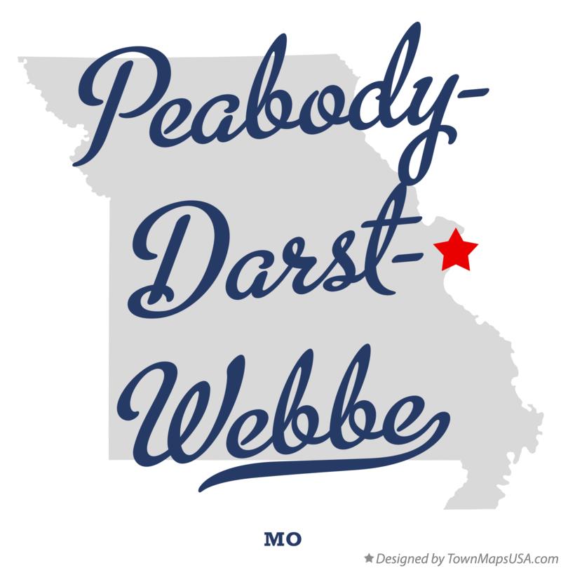 Map of Peabody–Darst–Webbe Missouri MO