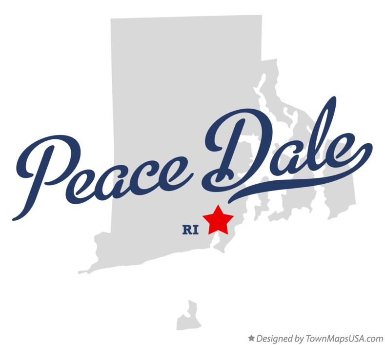 Map of Peace Dale Rhode Island RI