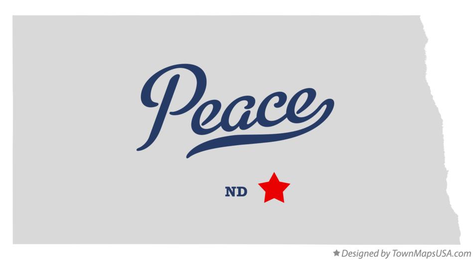 Map of Peace North Dakota ND