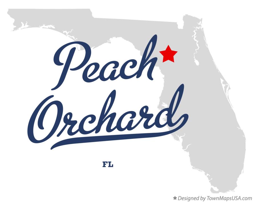Map of Peach Orchard Florida FL