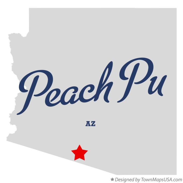 Map of Peach Pu Arizona AZ