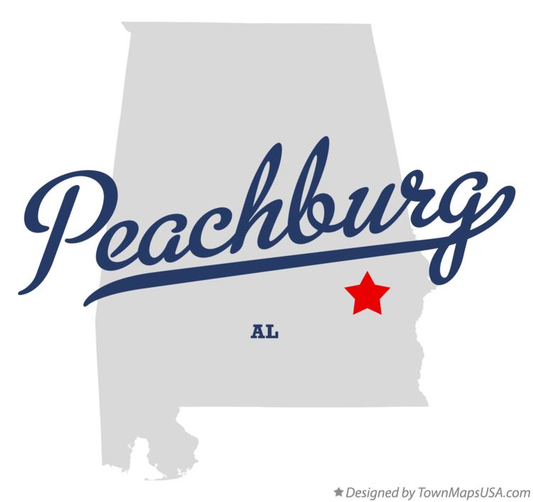 Map of Peachburg Alabama AL