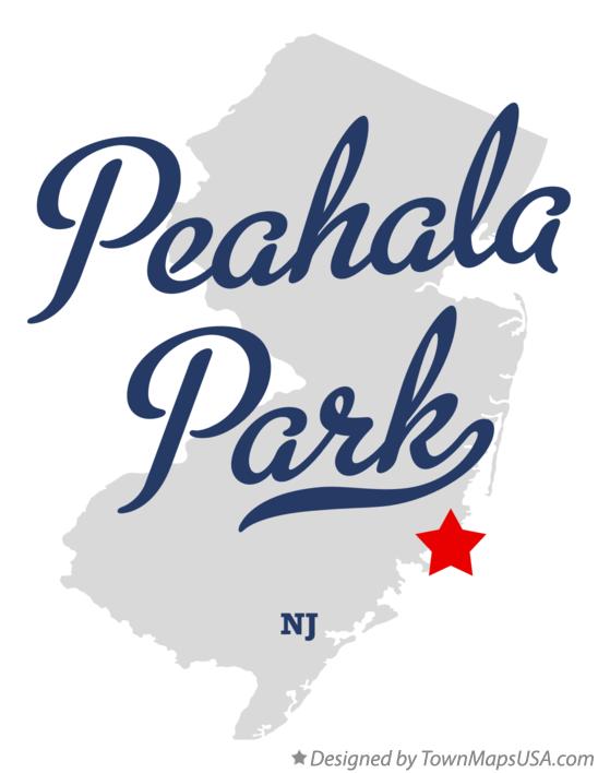 Map of Peahala Park New Jersey NJ