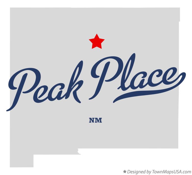 Map of Peak Place New Mexico NM