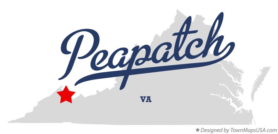 Map of Peapatch Virginia VA