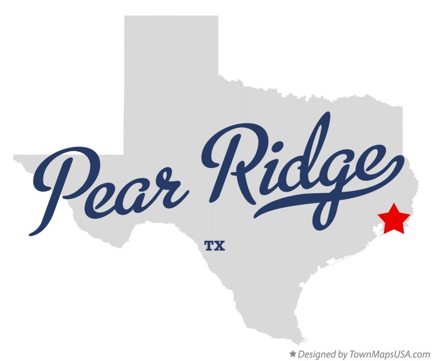 Map of Pear Ridge Texas TX