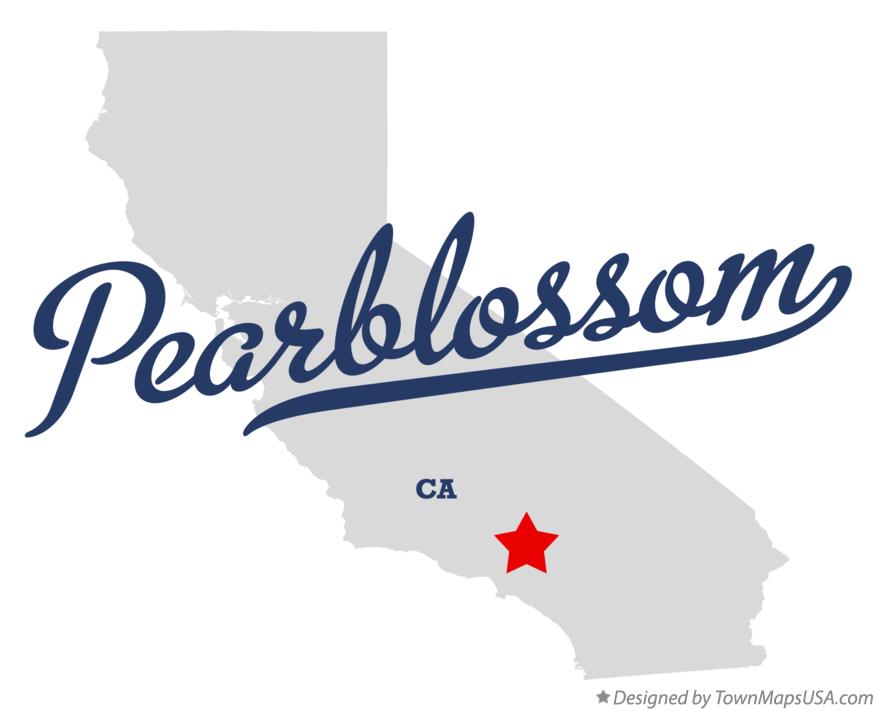 Map of Pearblossom California CA