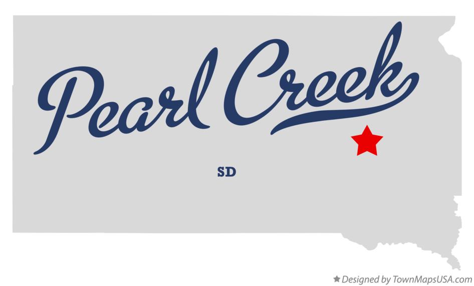 Map of Pearl Creek South Dakota SD